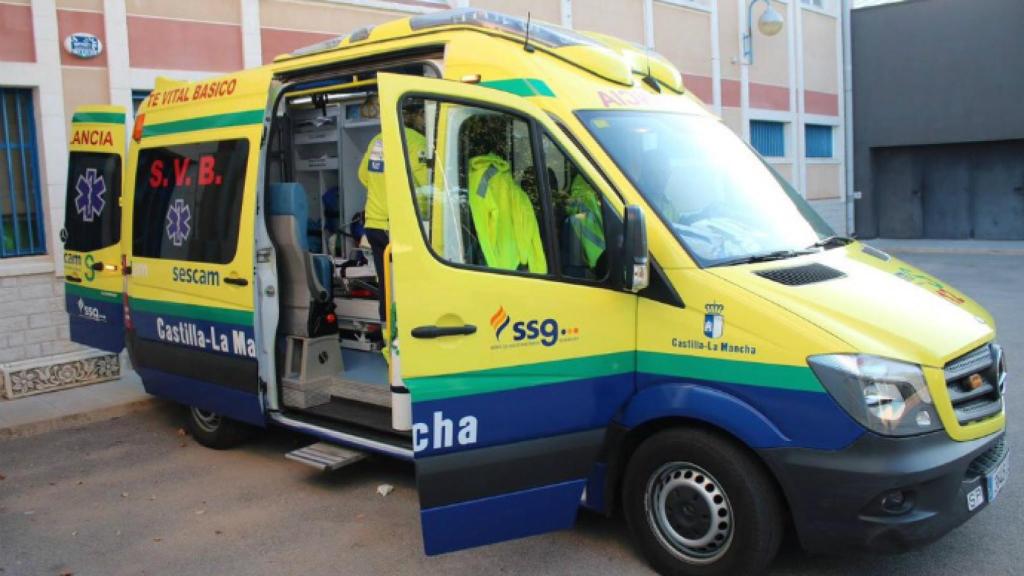 Ambulancia del Sescam.