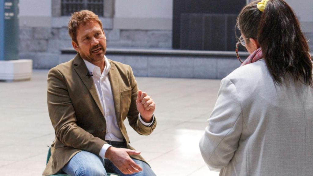 Miguel Ángel Tobías recibe a EL ESPAÑOL en el museo Reina Sofía de Madrid tras su participación en las jornadas de sostenibilidad de REE.