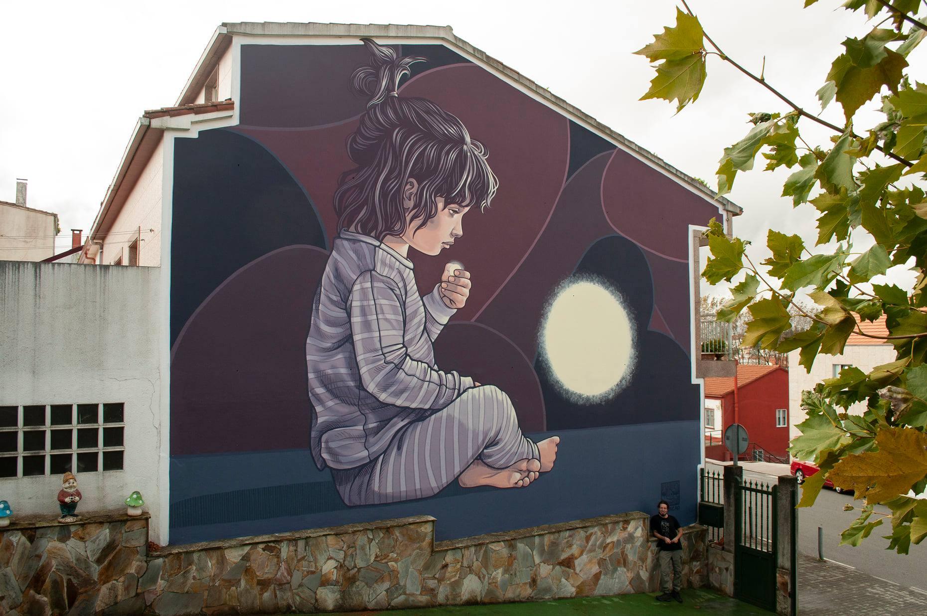 El mural de Lidia Cao en San Lázaro (@lidia.cao).