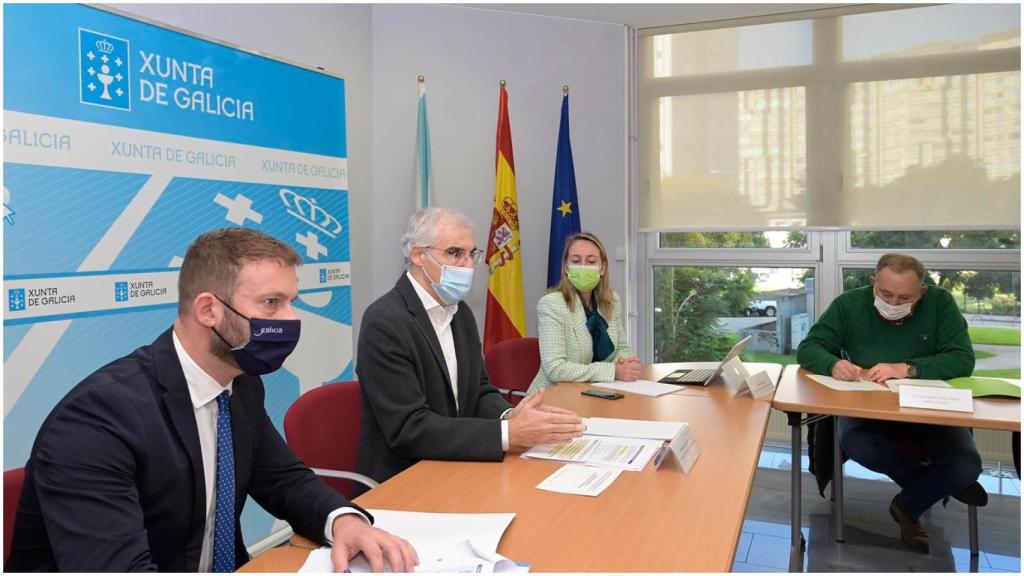 Conde en un encuentro en la Delegación Territorial de A Coruña.