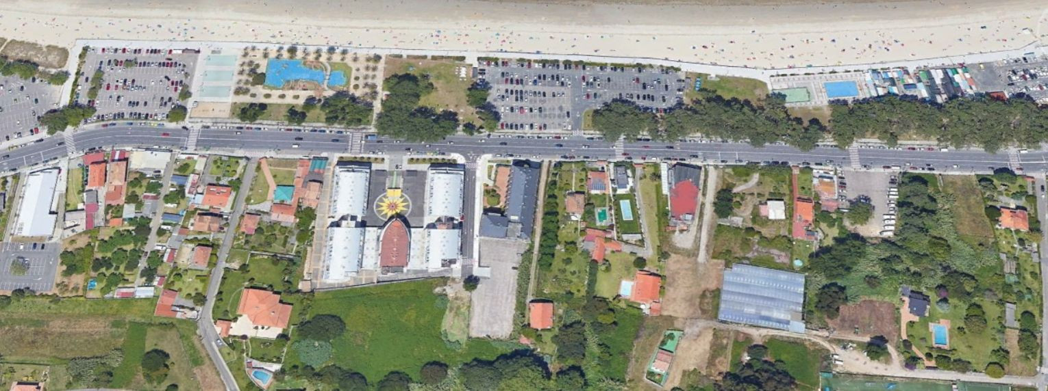 Vista aérea de la zona de Samil.