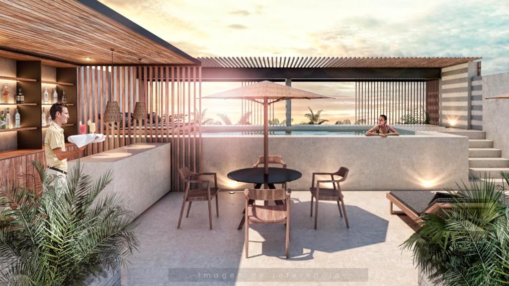 Recreación de los exteriores de una de las viviendas de La Haus en venta en México.