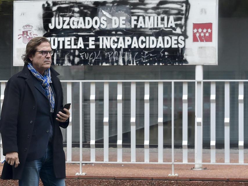 El comunicador Pepe Navarro durante una visita a los juzgados fechada en marzo de 2018.