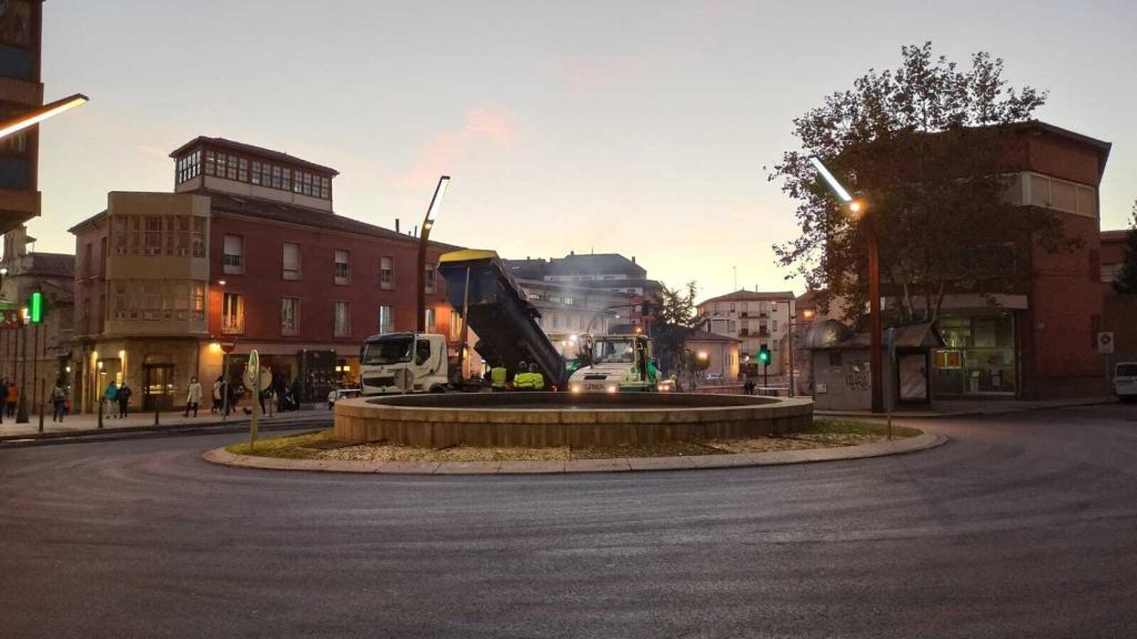Plaza Alemania en obras