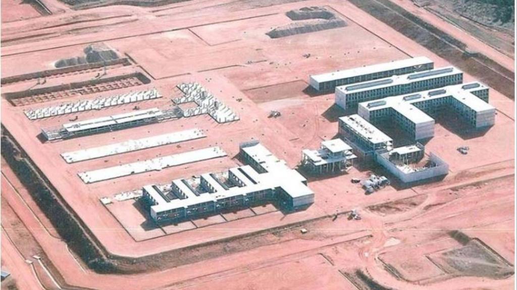 Vista aérea de las obras en Siete Aguas.