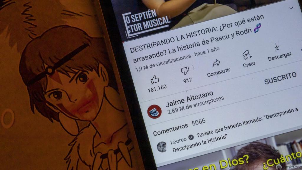 Botones de 'Me gusta' y 'No me gusta'