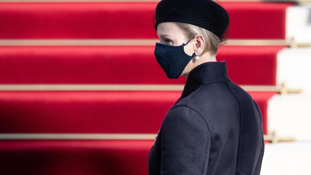 La Princesa en el Día Nacional de Mónaco en 2020.