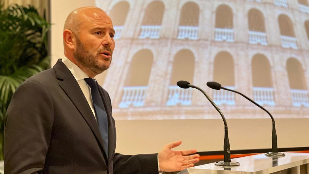 Toni Gaspar, durante la presentación de la programación que reactiva la Plaza de Toros de Valencia. EE