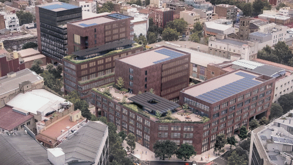 Edificio de oficinas que ocupará Glovo en Barcelona.