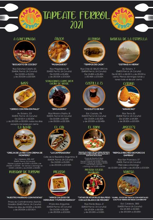 Cartel Tapéate Ferrol. Foto: concello de Ferrol.