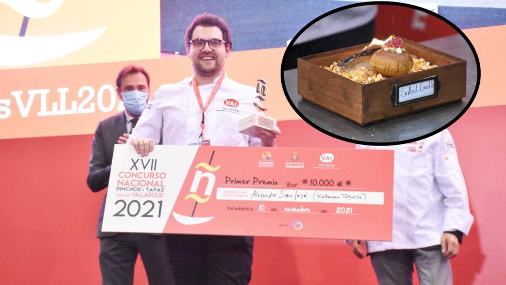 Alejandro con su pincho