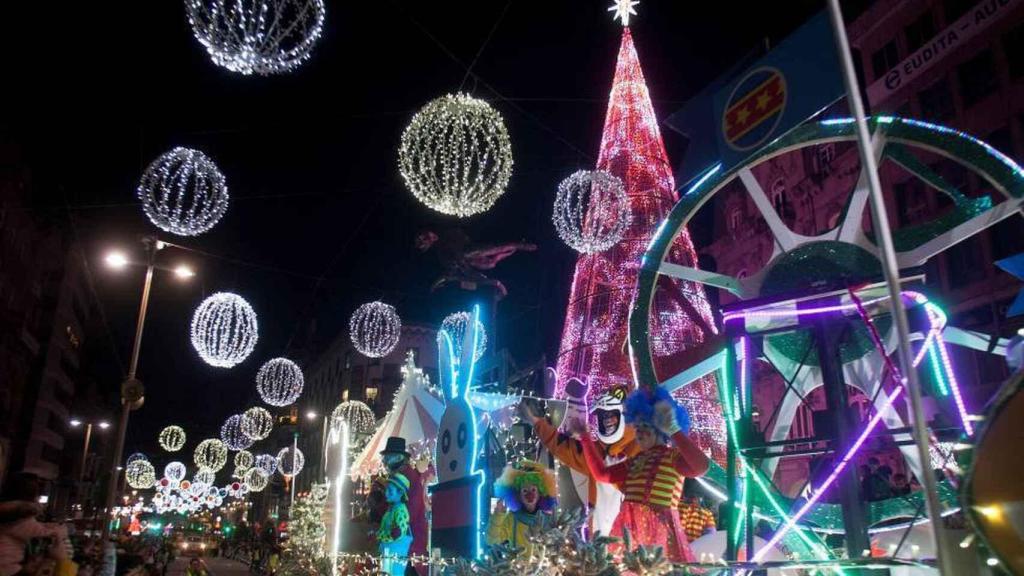 Las luces de Navidad en Vigo.