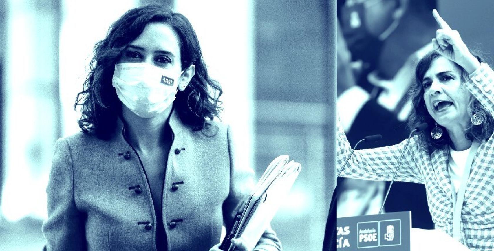 Isabel Díaz Ayuso y María Jesús Montero.