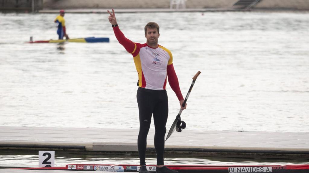 Sete Benavides celebrando un resultado