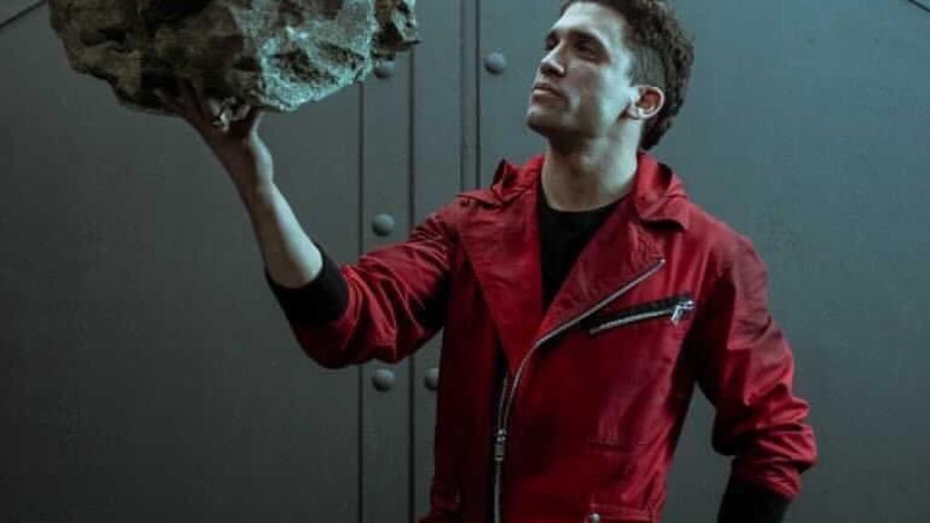 Jaime Lorente durante su participación en 'La casa de papel'.
