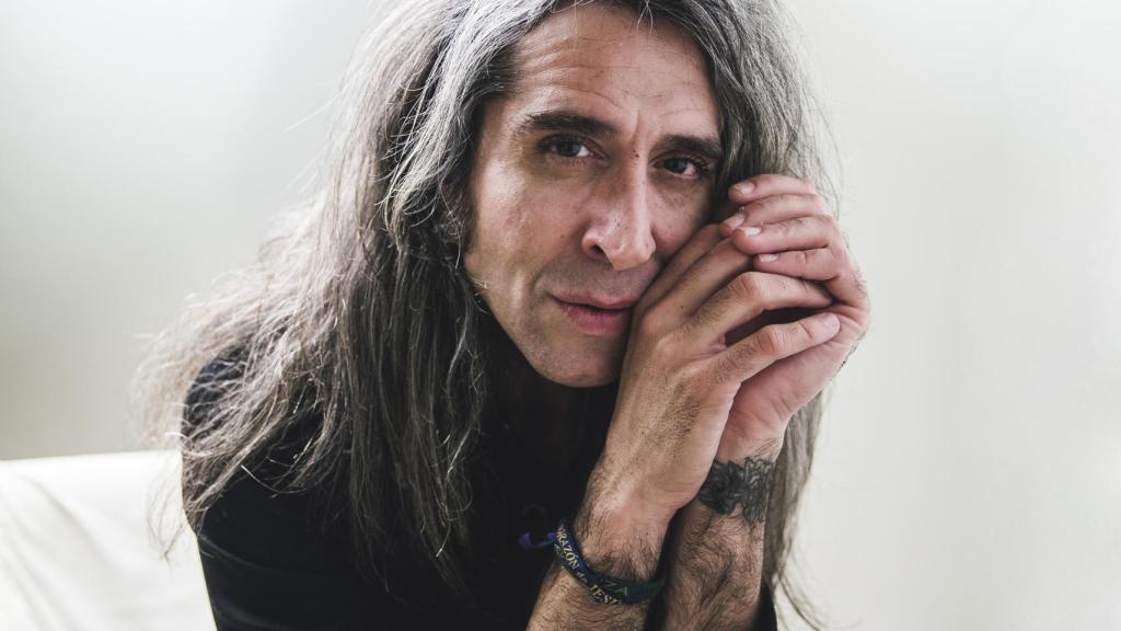 Mario Vaquerizo durante un posado en Madrid.