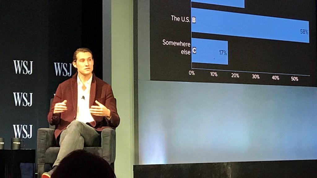 Ben Harburg en un acto organizado del Wall Street Jorunal