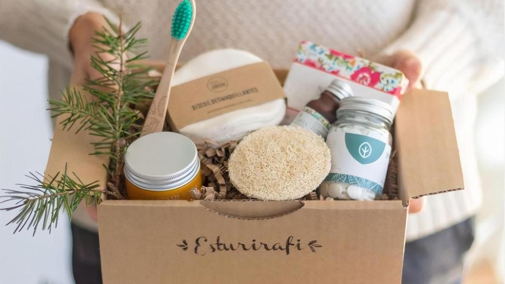 Varios productos sostenibles, ecológicos y residuo cero de Esturirafi.