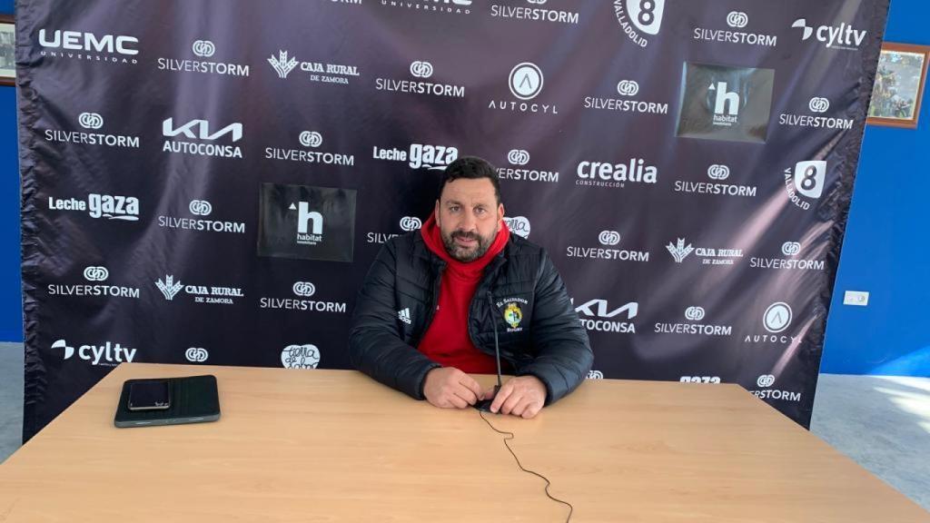 Juan Carlos Pérez, en la rueda de prensa posterior al encuentro