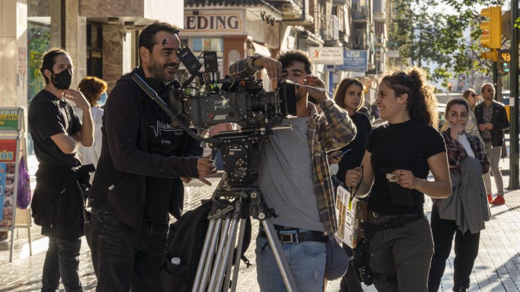 Una foto del rodaje en Carretera de Cádiz.
