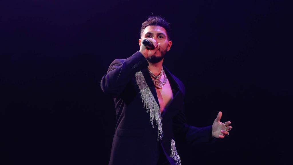 El cantante en un concierto en Madrid.