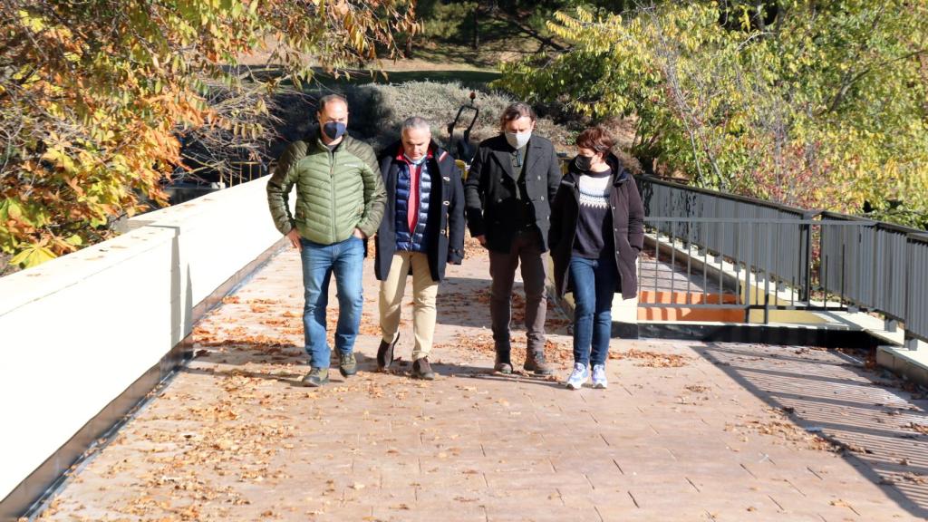 Visita de María Sánchez a los caminos de Parquesol