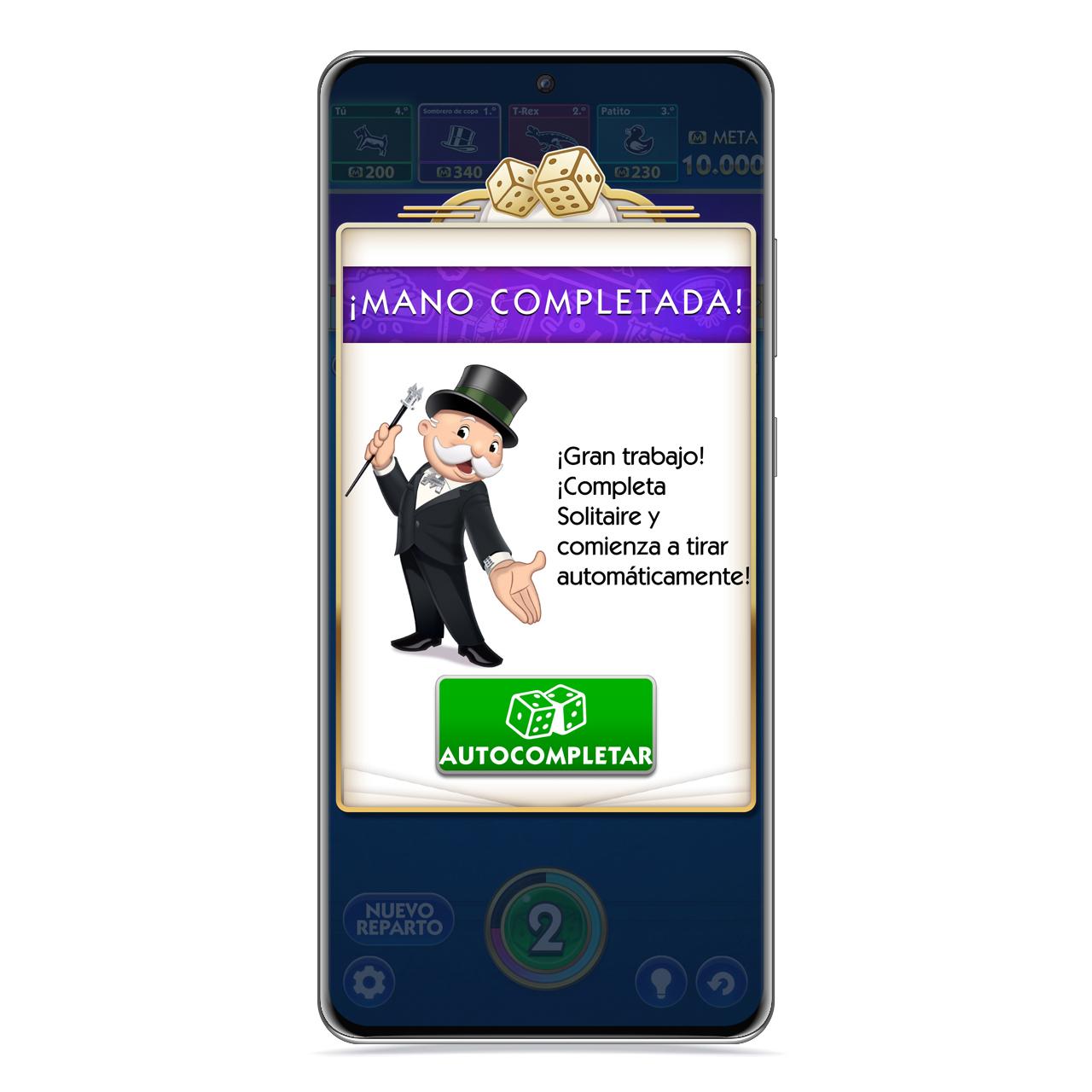 MONOPOLY Solitario mano completada