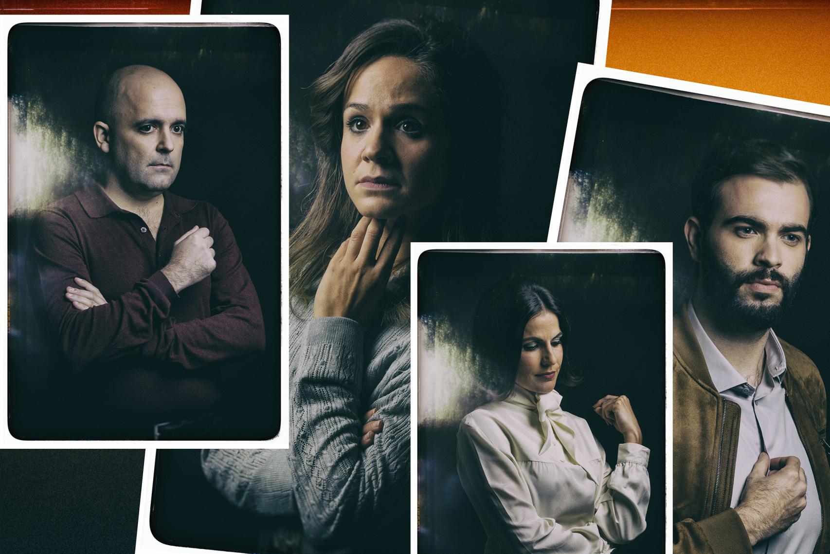 El elenco de la obra de teatro.