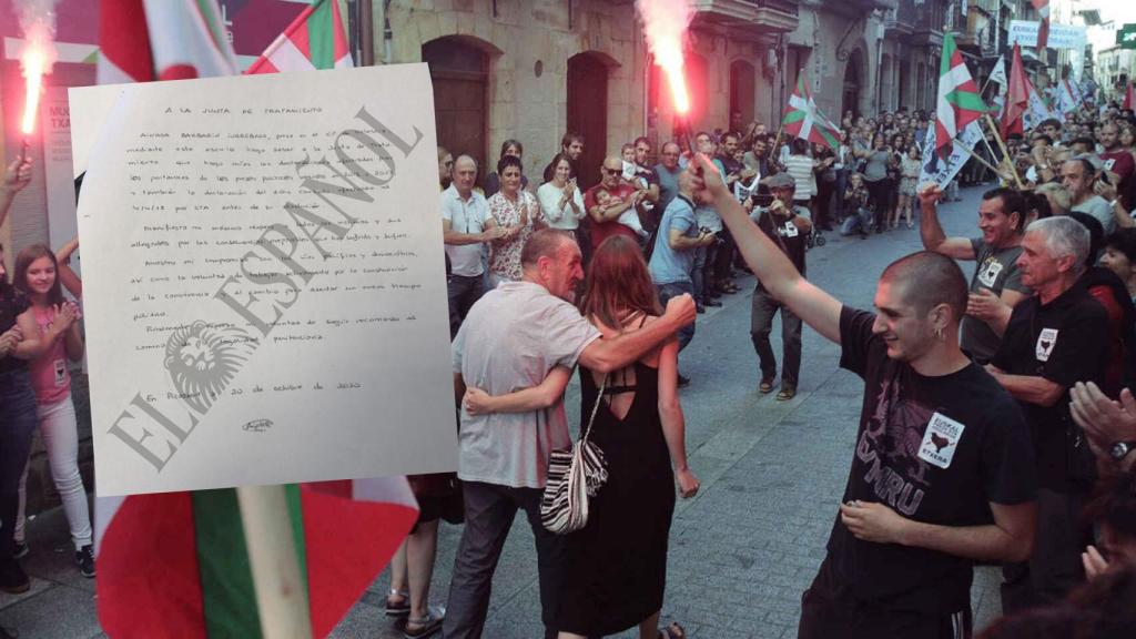 Una de las 'cartas tipo' de los etarras en las cárceles.