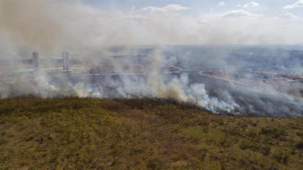 Fotografía de archivo de un incendio forestal en la Amazonía brasileña.