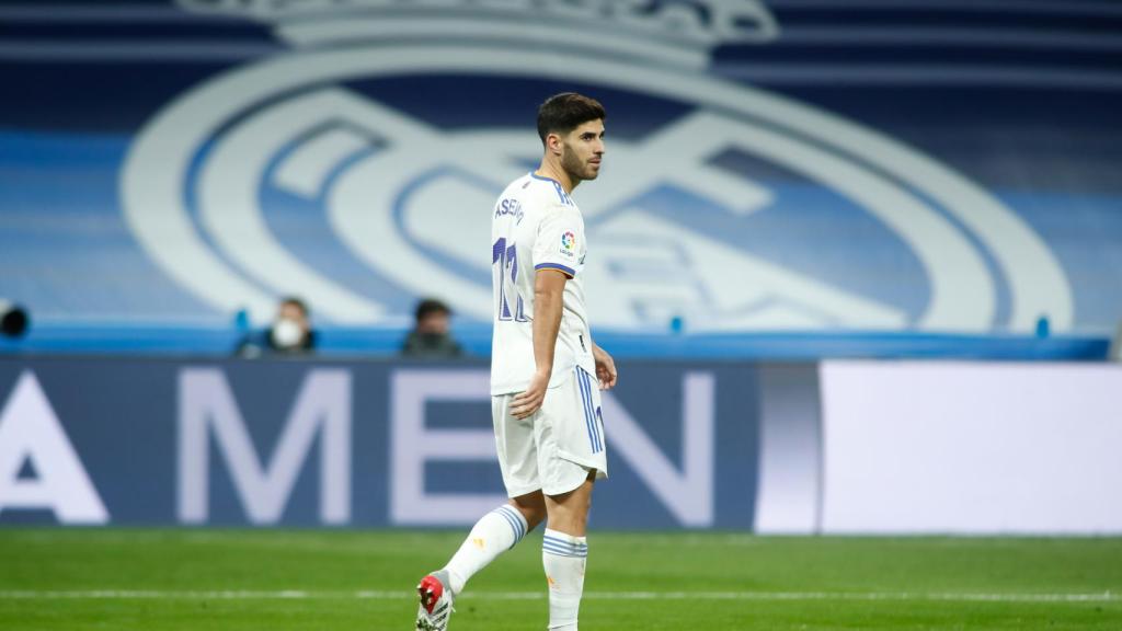 Marco Asensio, durante un partido del Real Madrid
