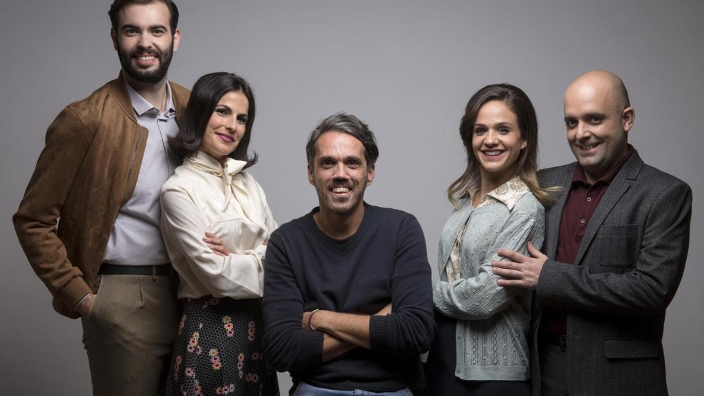 Álex Franconetti, Noemí Ruiz, Javier Carballo, Elena Moreno y Pedro Lendínez.