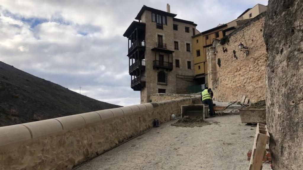 Obras en la calle Canónigos
