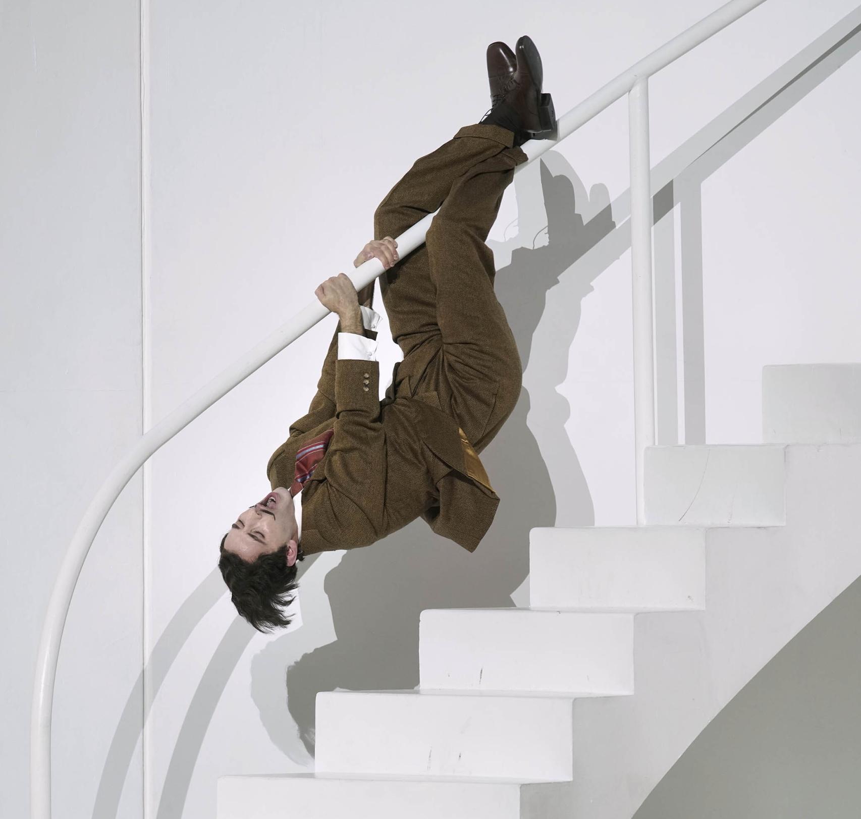 El contratenor, durante la representación de la ópera.