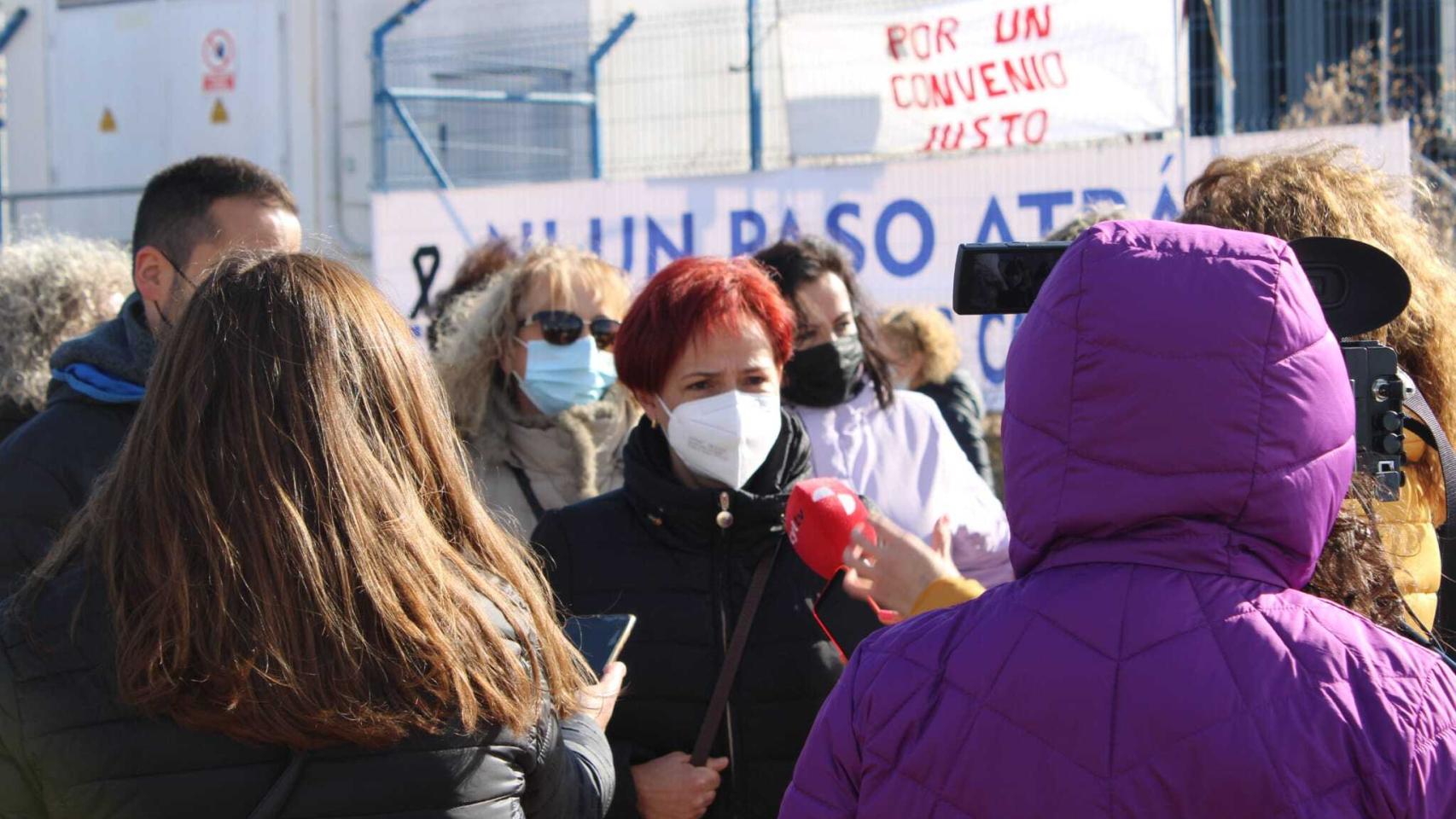 Protestas de los trabajadores del Grupo Siro en Toro