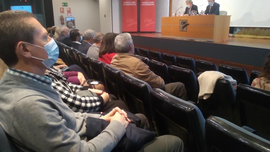 El presidente de la Fundación Casaverde, Alberto Giménez, y el consejero de Salud de Murcia, Juan José Pedreño.