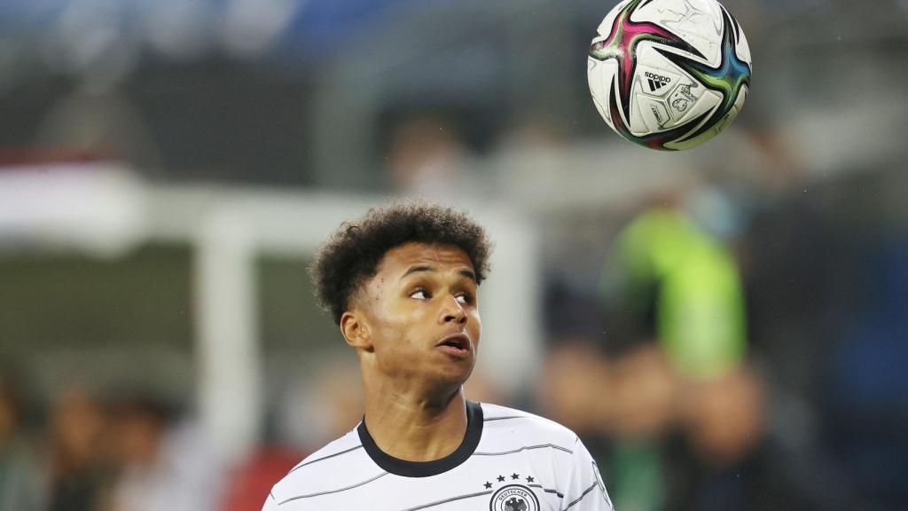 Karim Adeyemi, durante un partido con la selección de Alemania