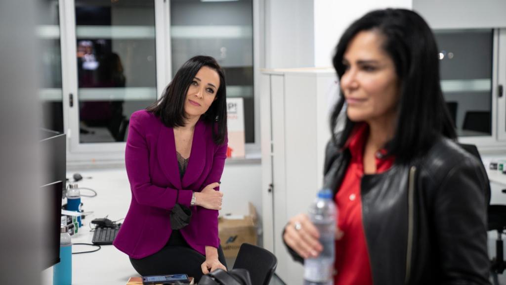 Cacho, junto a Cruz Sánchez de Lara.