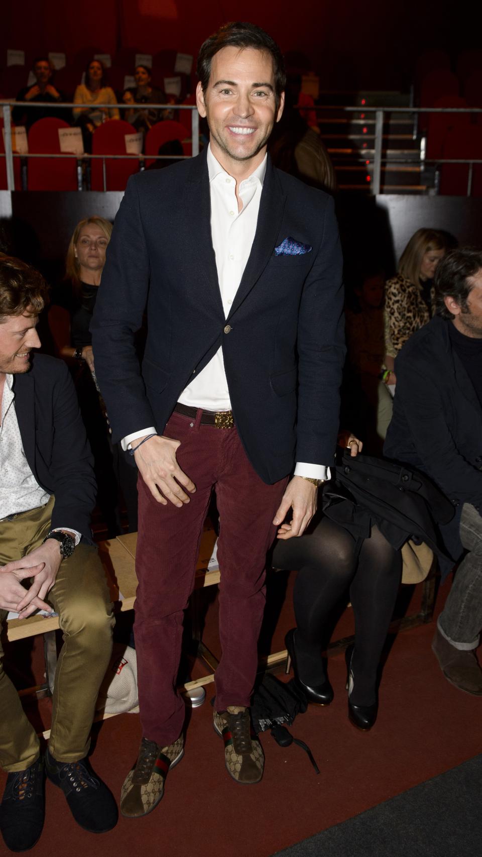 David Meca durante el Madrid Fashion Show men 2015.
