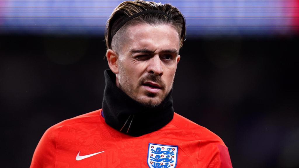 Jack Grealish, antes de un partido con la selección de Inglaterra