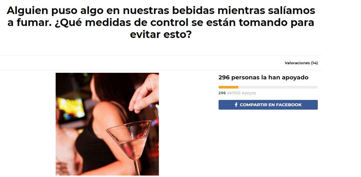 Captura de la petición de ‘Osoigo’. Fuente: ‘Osoigo’.