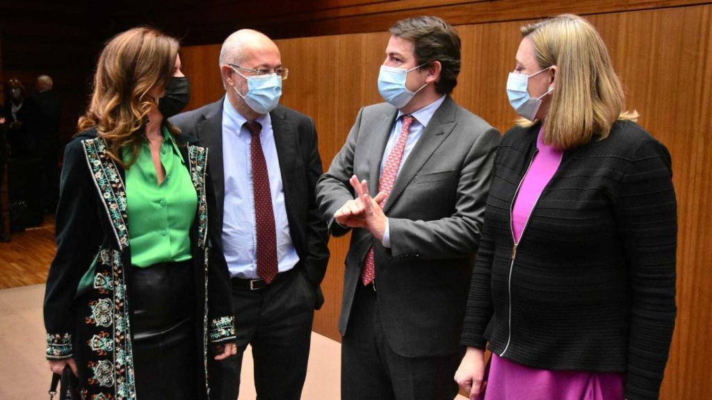 Ana Carlota Amigo, Francisco Igea, Mañueco e Isabel Blanco