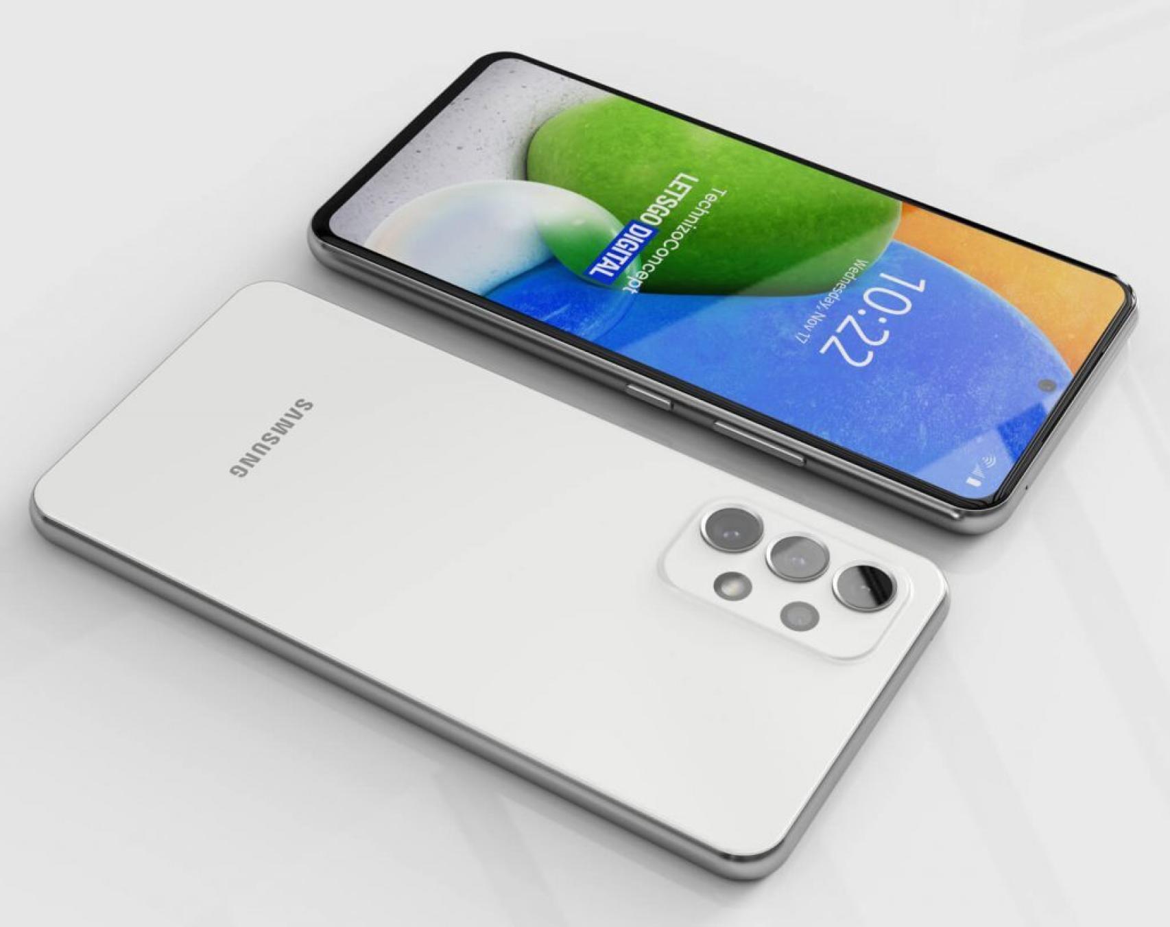 Samsung Galaxy A73 (render disesado según filtraciones)