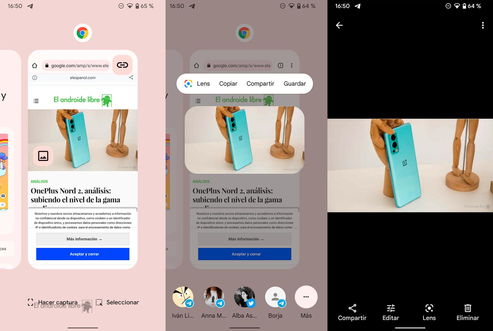 Android 12 en el Pixel 3