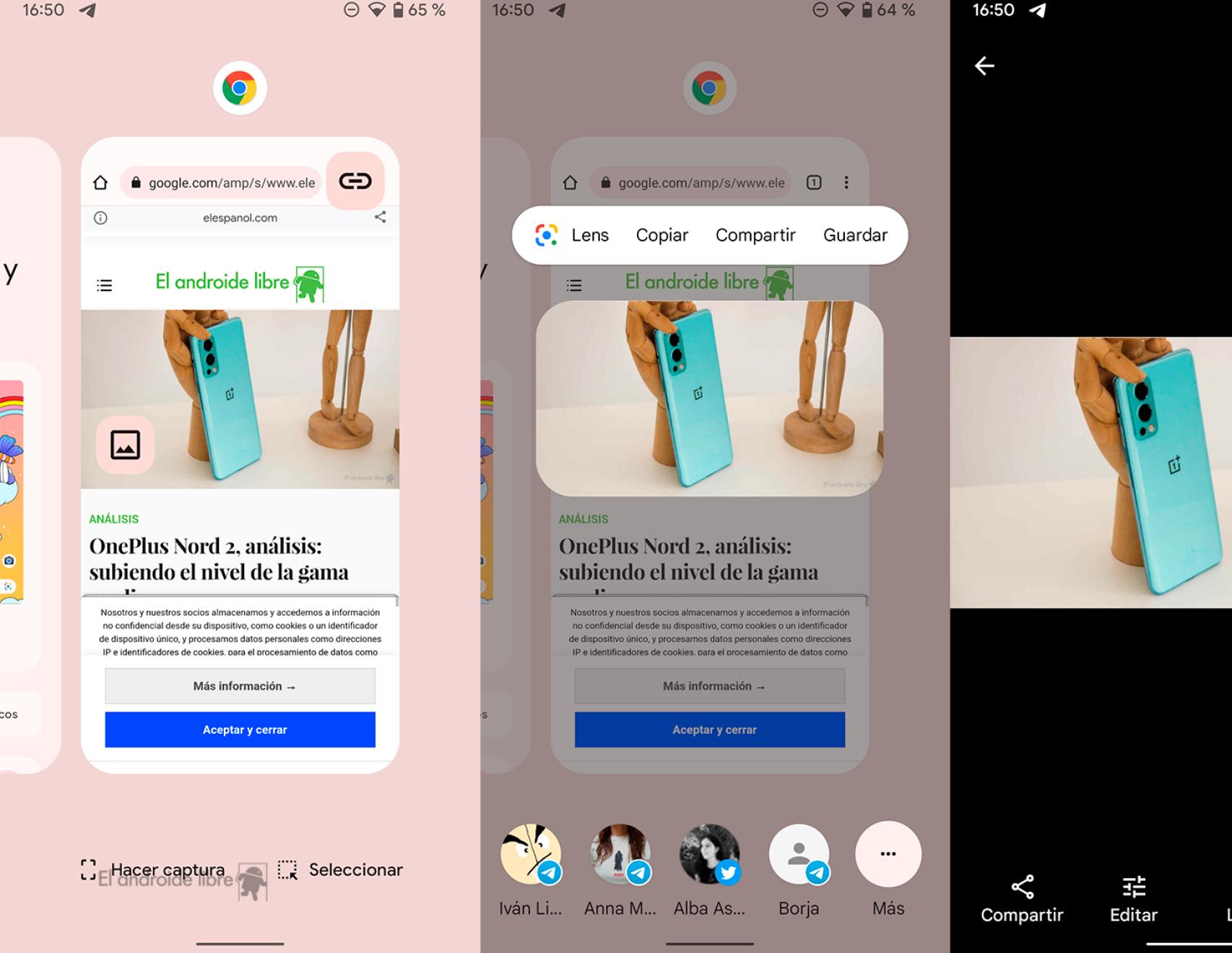 Android 12 en el Pixel 3