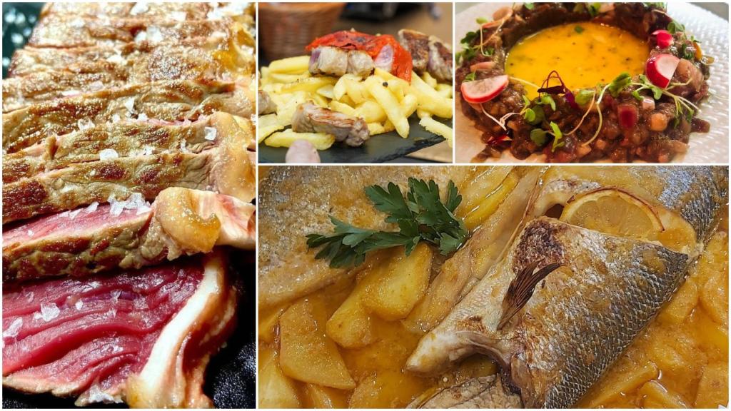 Platos de O Coto, Michigan, La trastienda del cuatro y Eligio (Fotos: Facebook)