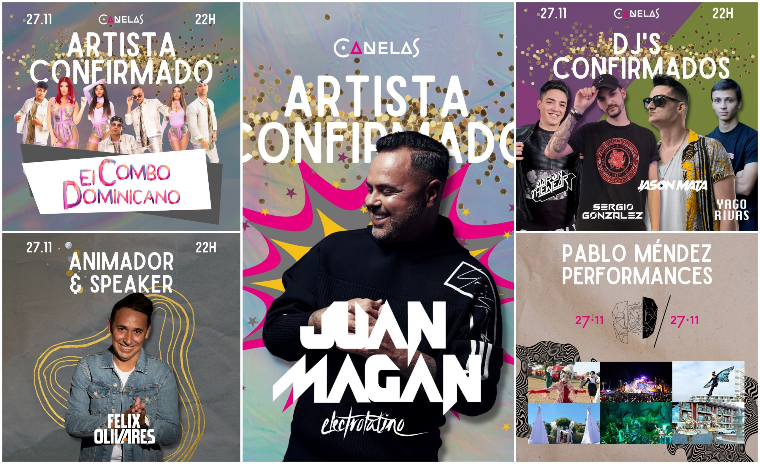 Artistas confirmados. Foto: Cedida.