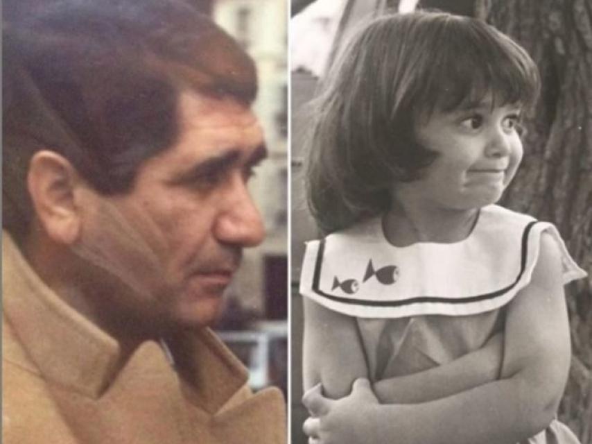 Ayuso, de niña, y su padre en una foto que ella misma subió a las redes sociales.