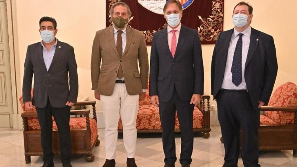 José Vicente Martín Galeano, Ángel Asensio, Carlos García Carbayo y Benjamín Crespo