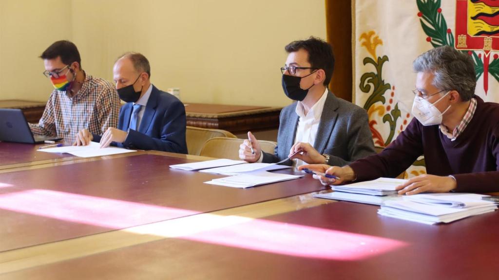 Pedro Herrero en la presentación de los presupuestos de su Concejalía